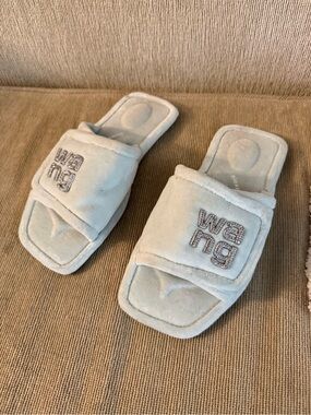 Alexander Wang Lana Crystal Logo
Slide Slipper